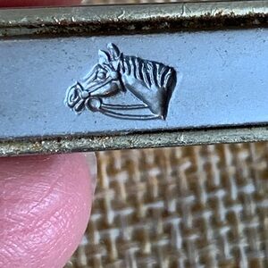 Vintage horse tie clip.